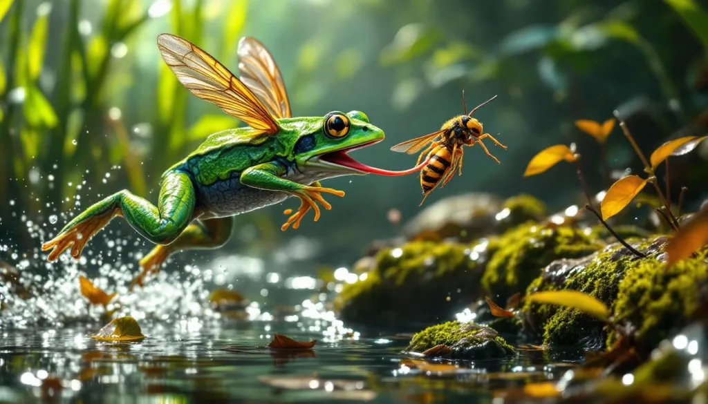 גלה כיצד הצפרדעים האלה מצליחות לטורף צרעות ענק חיות ואיזה סוד מיוחד מאפשר להן לעשות זאת בצורה כה מפתיעה ויעילה.
