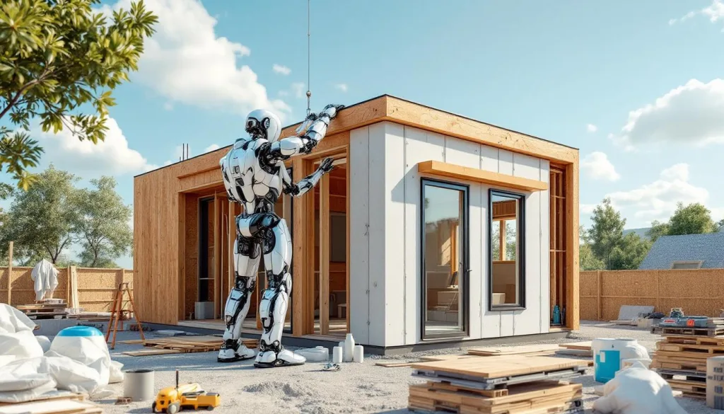 מהנדס חושף את הרובוט החדשני שלו שבונה בית בתוך 24 שעות בלבד, מהפכה בבנייה מהירה ויעילה.